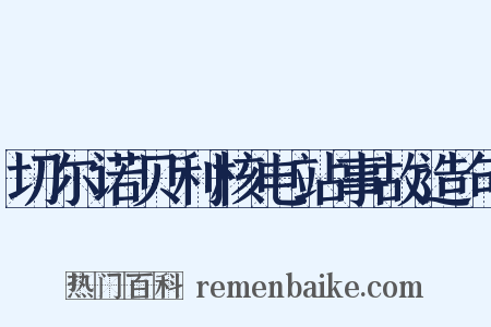 切尔诺贝利核电站事故造句是什么意思的图片